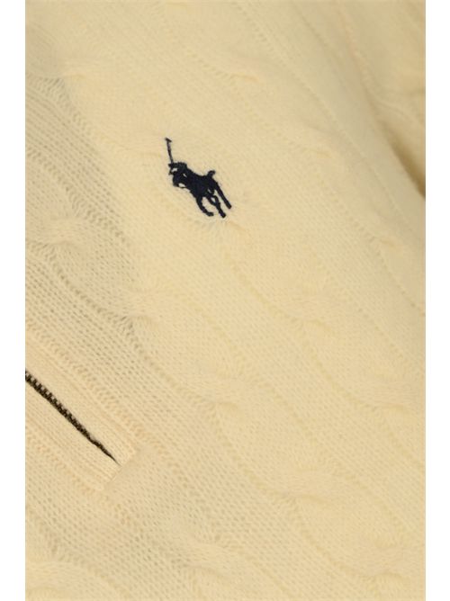 Dolcevita con zip in lana e cashmere Natural POLO RALPH LAUREN | 710876766001